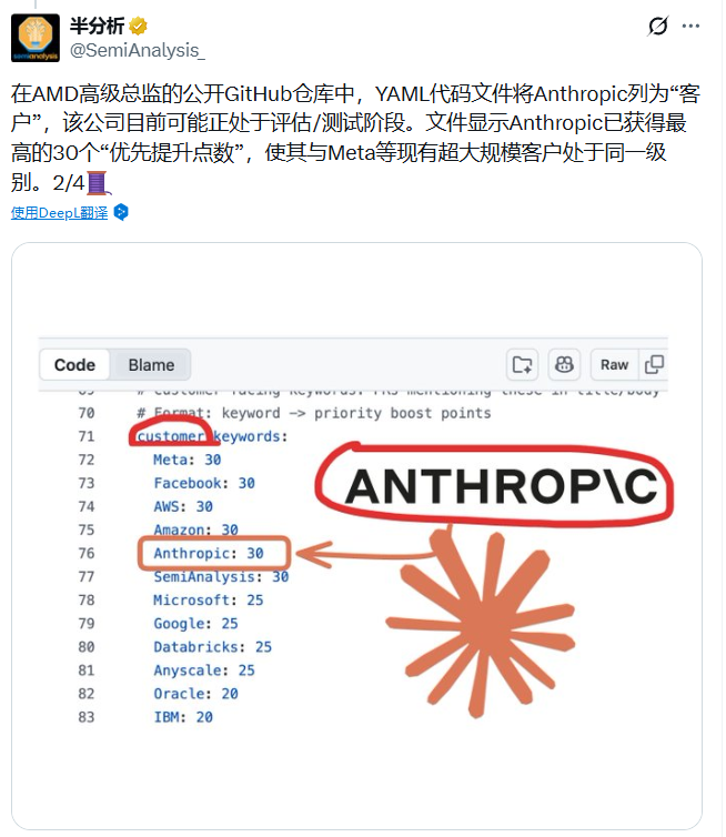 Anthropic被曝测试AMD GPU，AI巨头正在系统性降低单一算力依赖
